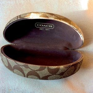 Coach eye glasses hard shell case